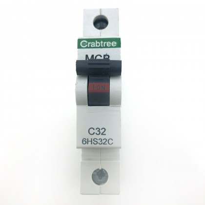 Crabtree 6HS32C C32 32A 32 Amp MCB Circuit Breaker Type C